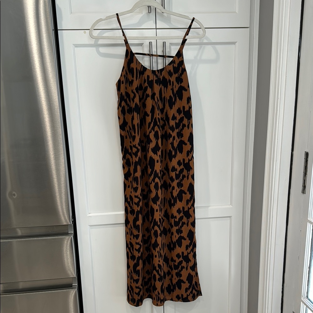 Leopard Print Slip Dress